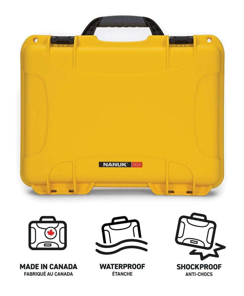 Nanuk 910 Case with Foam Insert for 10 Watches (Yellow)