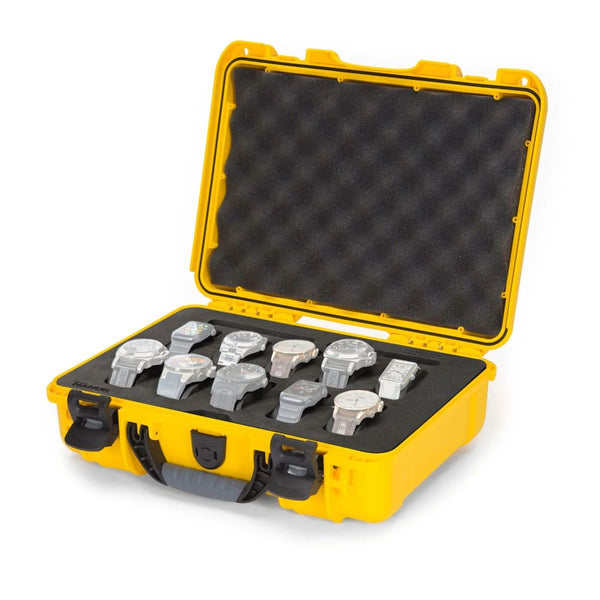 Nanuk 910 Case with Foam Insert for 10 Watches (Yellow)