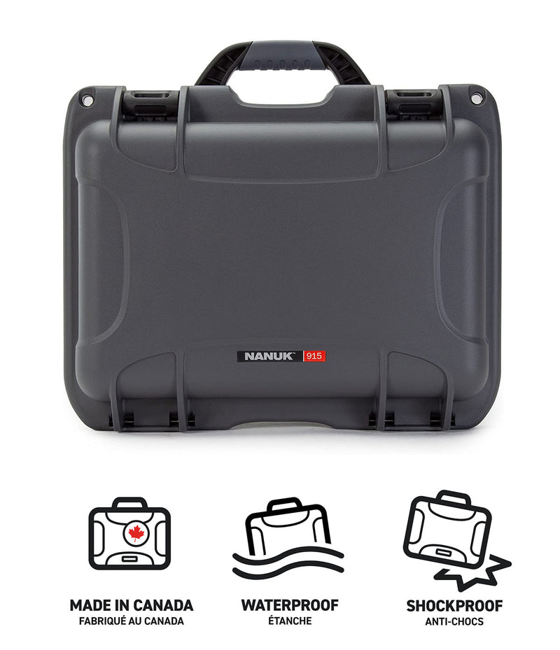 Nanuk 915 Case with Padded Divider (Graphite)