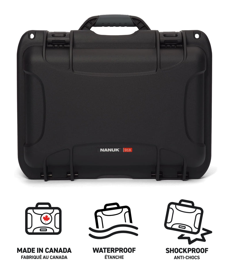 Nanuk 918 Case with Padded Divider (Black)