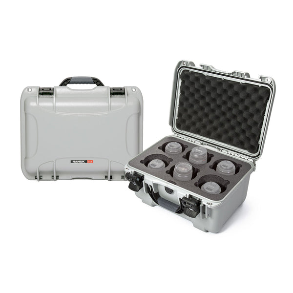 Nanuk 918 Case for 6 Camera Lens (Silver)