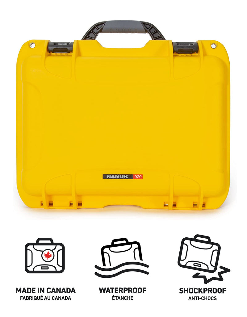 Nanuk 920 Case Empty (Yellow)