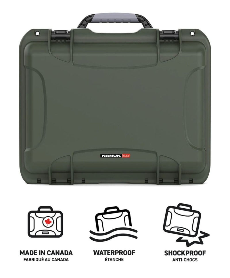 Nanuk 923 Case with Padded Divider (Olive)