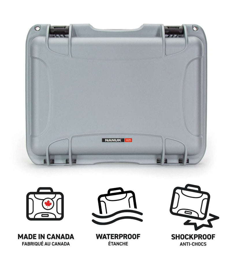 Nanuk 925 Case for 4UP Pistols (Silver)