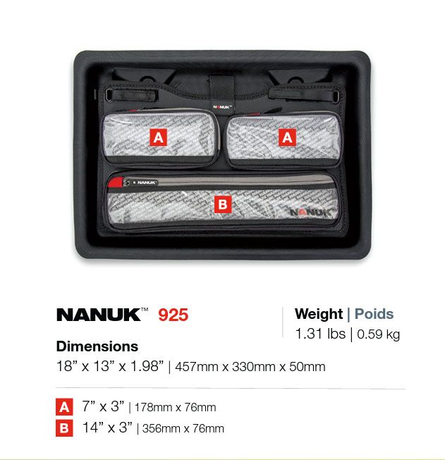 Nanuk 925 Lid Organizer for 925 Nanuk Case