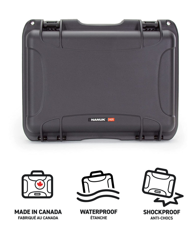 Nanuk 925 Case for 1 Body DSLR Camera (Graphite)