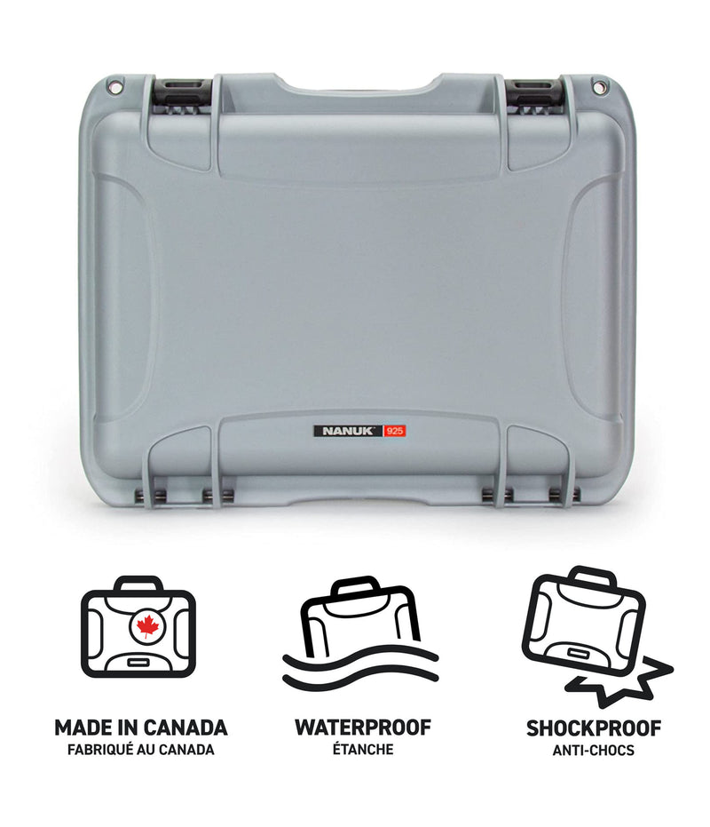 Nanuk 925 Case for 1 Body DSLR Camera (Silver)