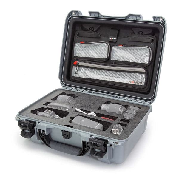 Nanuk 925 Case with Lid Organizer for 1 body DSLR (Silver)