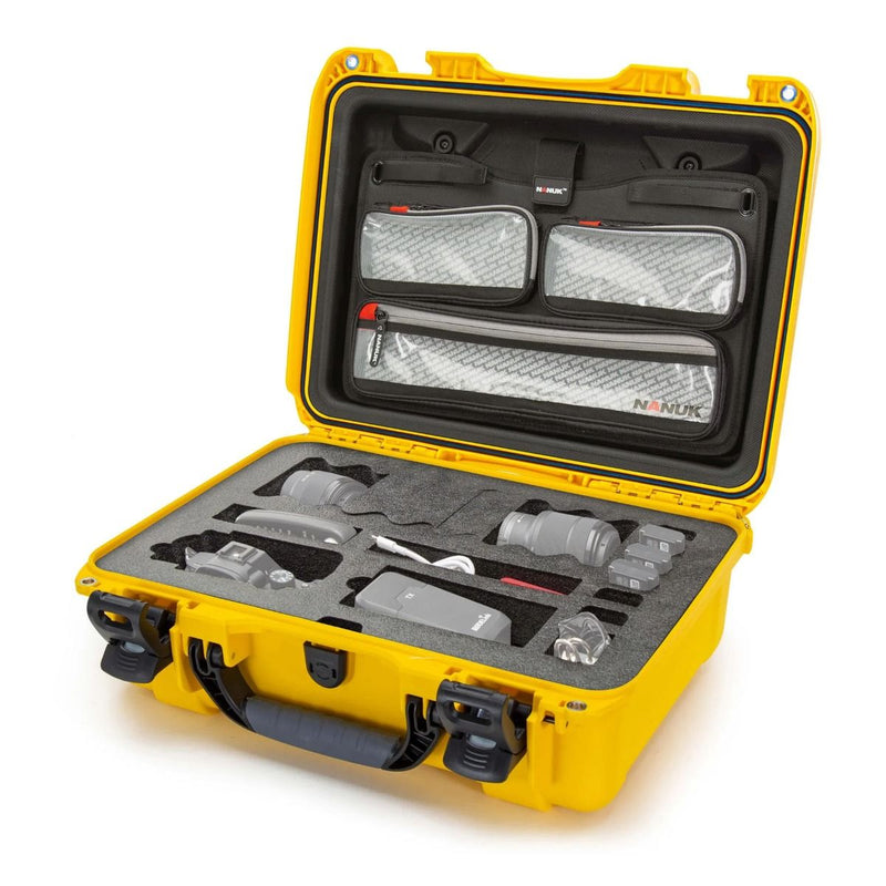 Nanuk 925 Case with Lid Organizer for 1 body DSLR (Yellow)