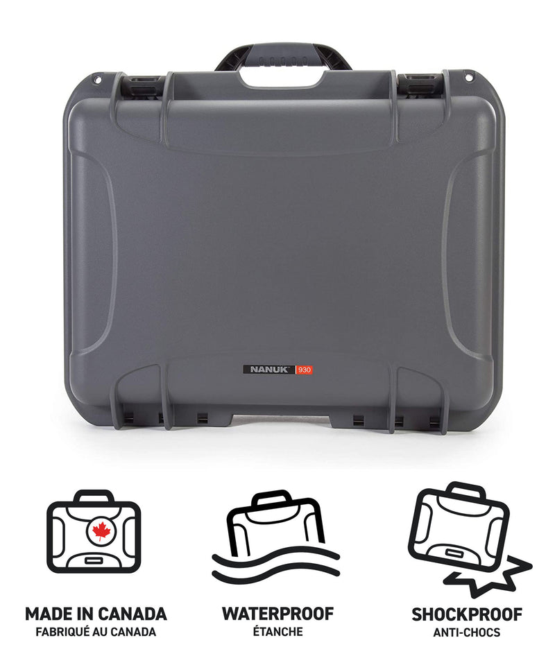 Nanuk 930 Case with Padded Divider (Graphite)