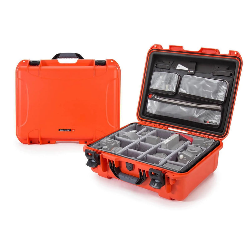 Nanuk 930 Pro Photo Case with Padded Divider and Lid Organizer (Orange)