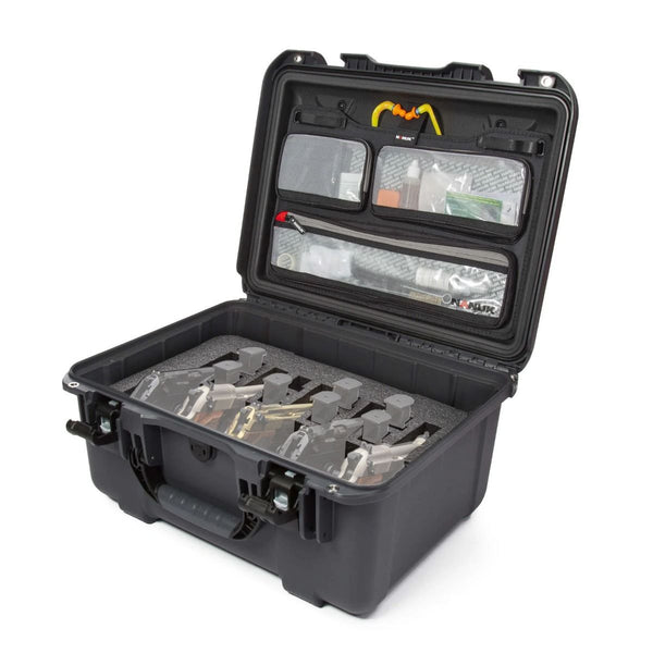 Nanuk 933 5 UP Gun Case with Lid Organizer (Graphite)