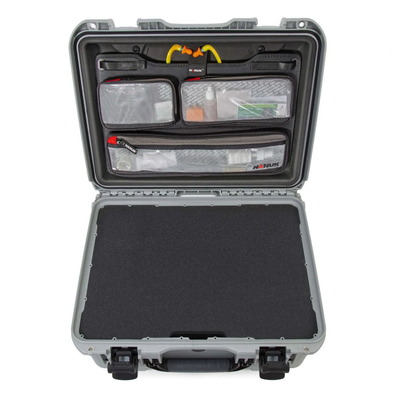 Nanuk 933 5 UP Gun Case with Lid Organizer (Silver)