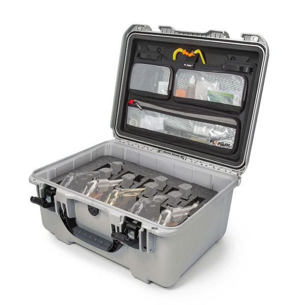 Nanuk 933 5 UP Gun Case with Lid Organizer (Silver)