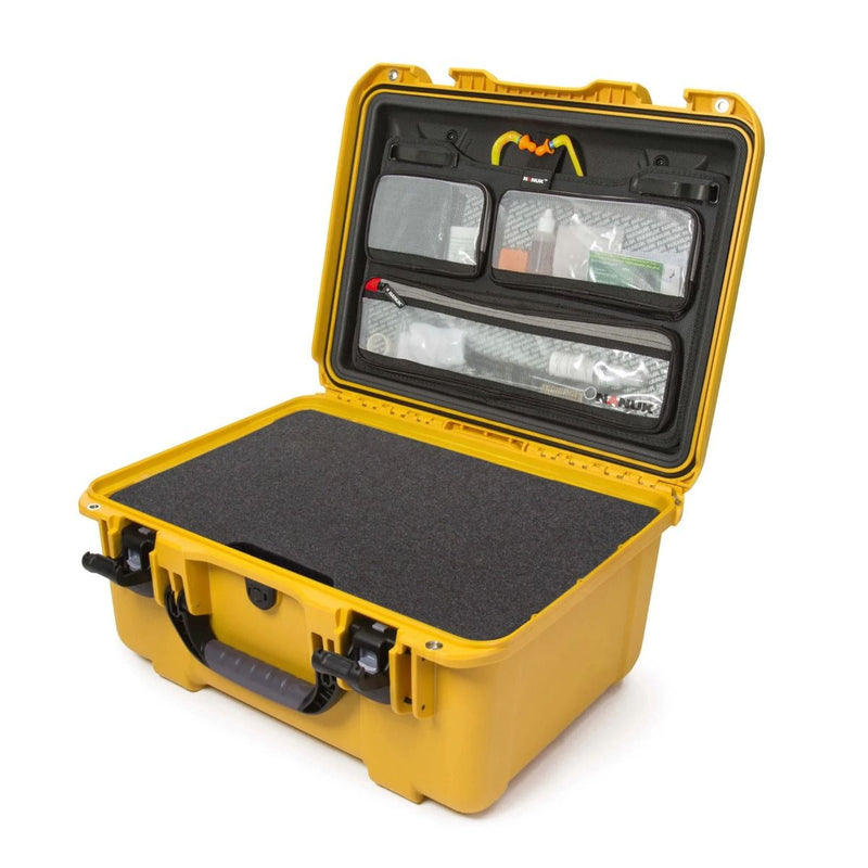 Nanuk 933 5 UP Gun Case with Lid Organizer (Yellow)