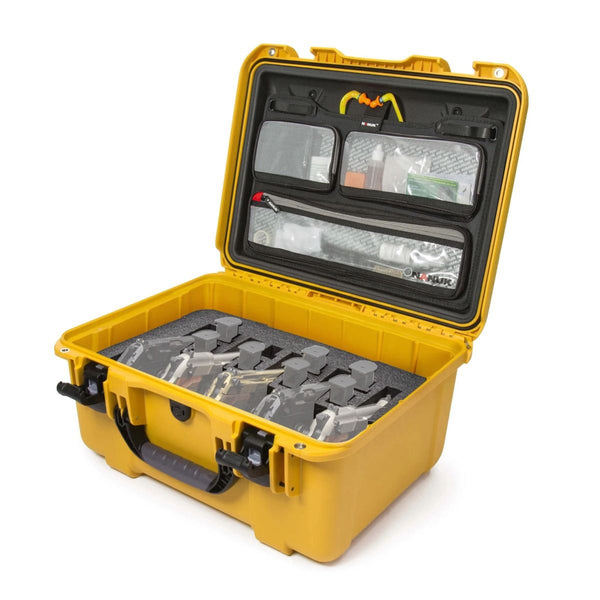 Nanuk 933 5 UP Gun Case with Lid Organizer (Yellow)