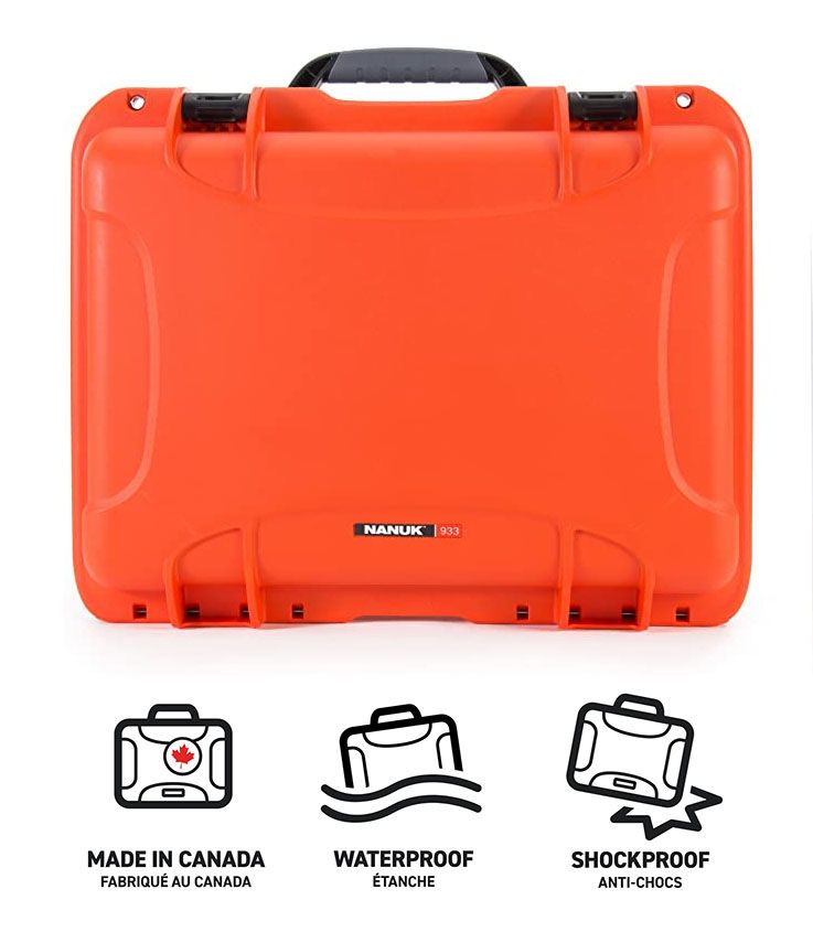 Nanuk 933 Case with Padded Divider (Orange)