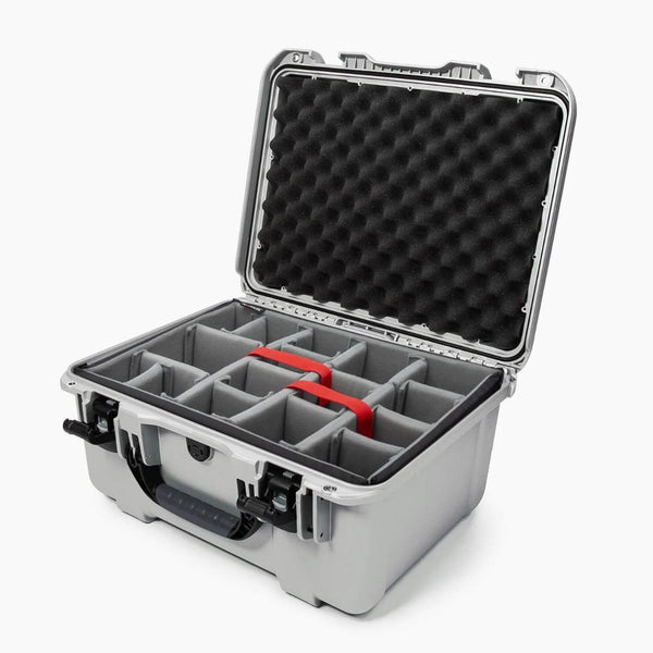 Nanuk 933 Case with Padded Divider (Silver)