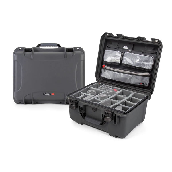 Nanuk 933 Pro Photo Case with Padded Divider and Lid Organizer (Graphite)