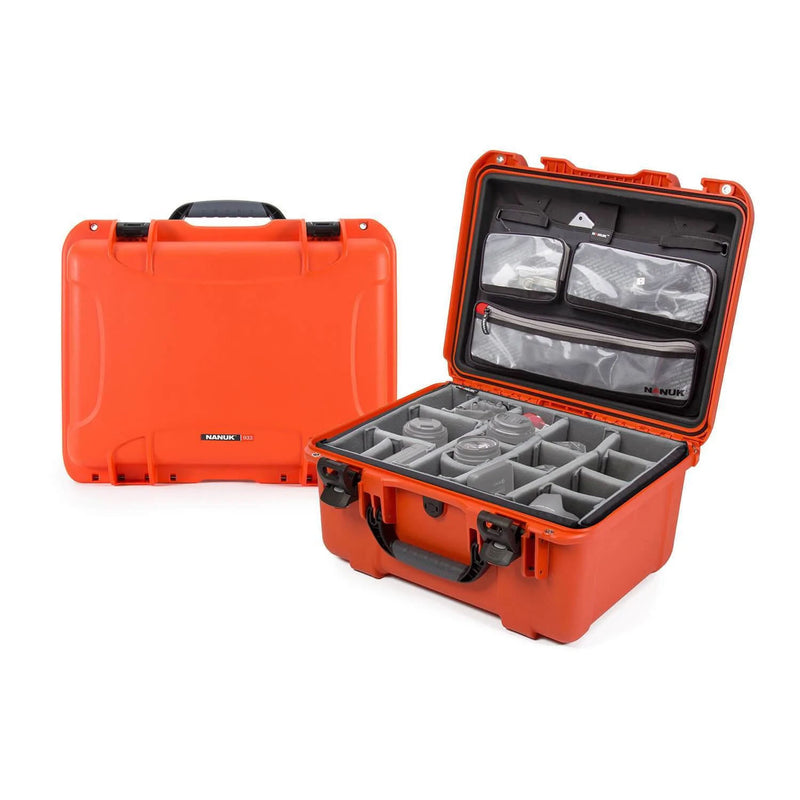 Nanuk 933 Pro Photo Case with Padded Divider and Lid Organizer (Orange)