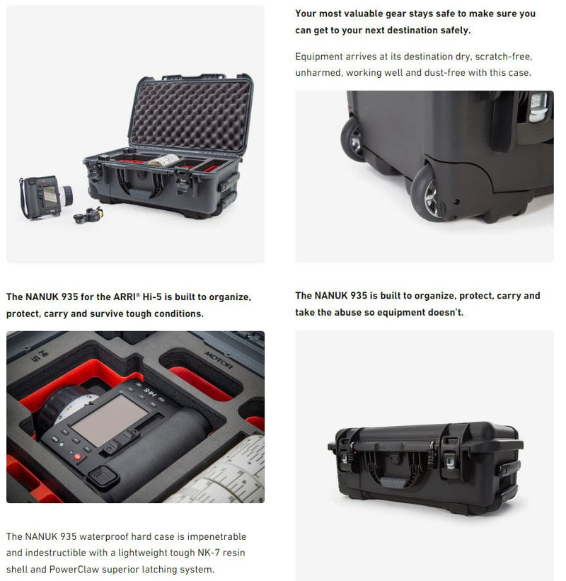 Nanuk 935 Case for ARRI Hi-5 (Graphite)