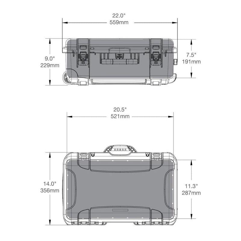 Nanuk 935 Case with Cubed Foam (Black)