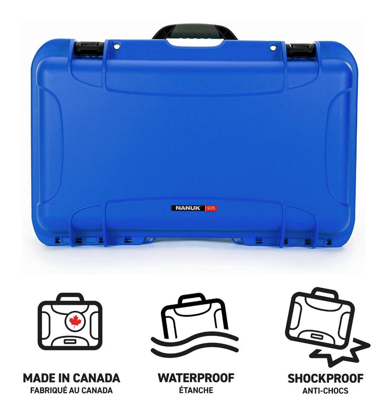 Nanuk 935 Case with Padded Divider (Blue)