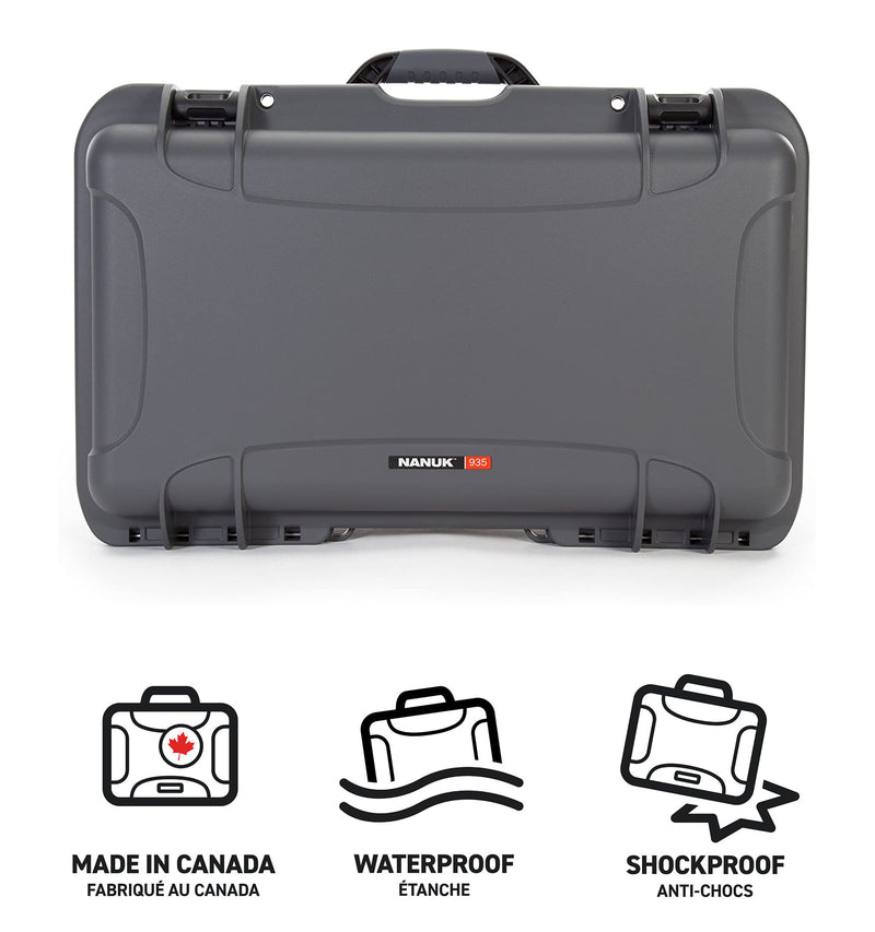 Nanuk 935 Case with Foam Insert for 2 Bodies DSLR Camera (Graphite)