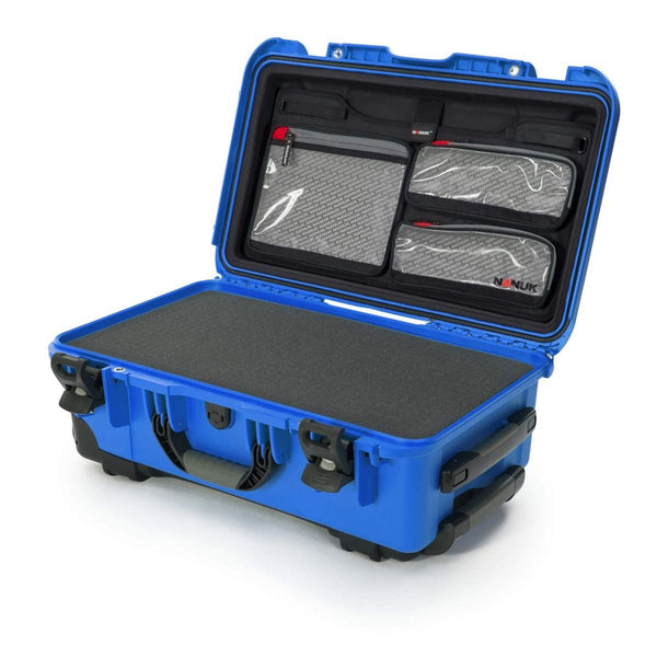 Nanuk 935 Case with Cubed Foam and Lid Organizer (Blue)