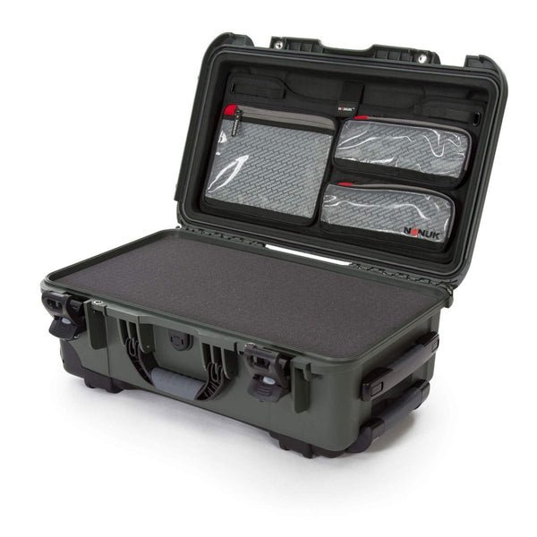 Nanuk 935 Case with Cubed Foam and Lid Organizer (Olive)