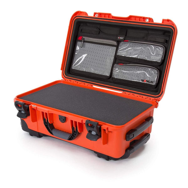 Nanuk 935 Case with Cubed Foam and Lid Organizer (Orange)