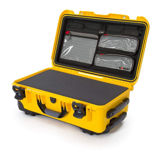 Nanuk 935 Case with Cubed Foam and Lid Organizer (Yellow)