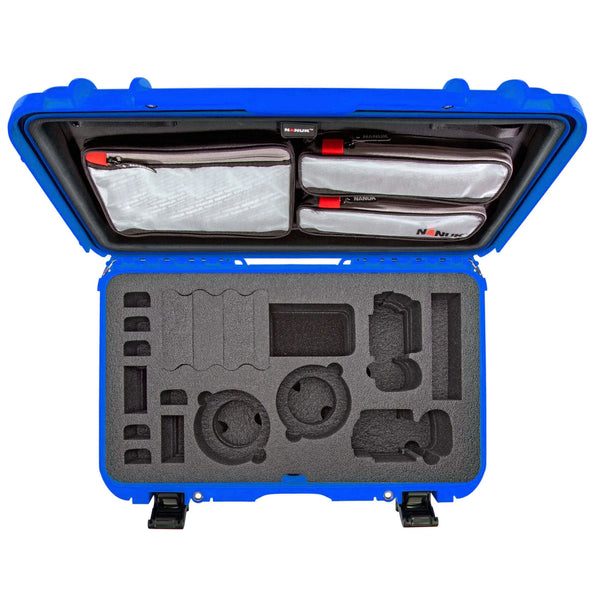 Nanuk 935 Case with Lid Organiser for 2 Bodies DSLR Camera (Blue)