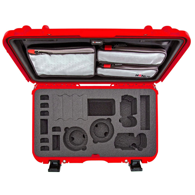 Nanuk 935 Case with Lid Organiser for 2 Bodies DSLR Camera (Red)