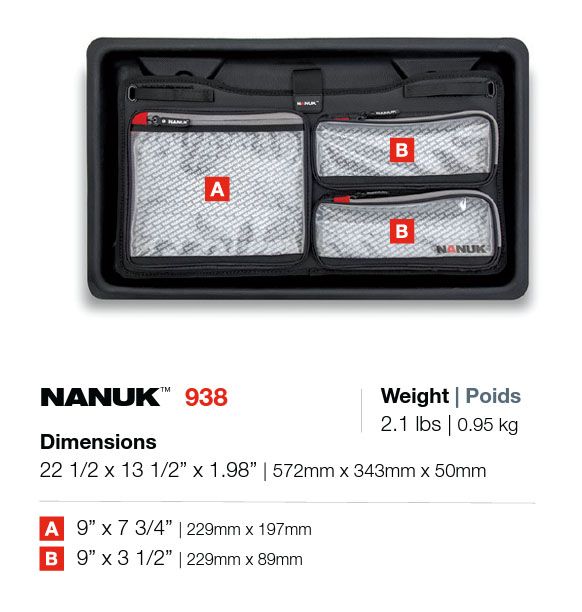 Nanuk 938 Lid Organizer for 938 Nanuk Case