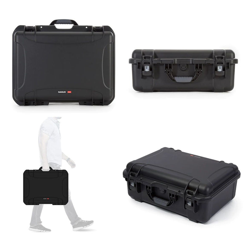 Nanuk 940 Case with Cubed Foam 4 Parts (Black)