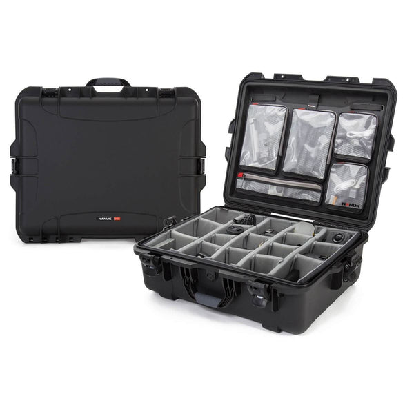 Nanuk 945 Pro Photo Case with Lid Organiser and Padded Divider (Black)