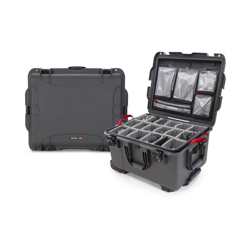 Nanuk 960 Case with Lid Organiser and Padded Divider (Graphite)