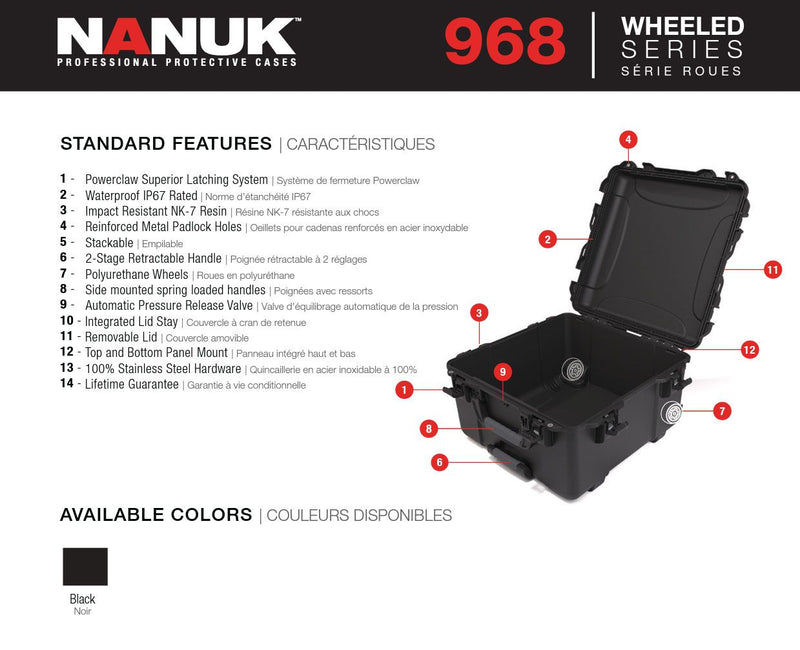 Nanuk 968 Case Empty (Black)