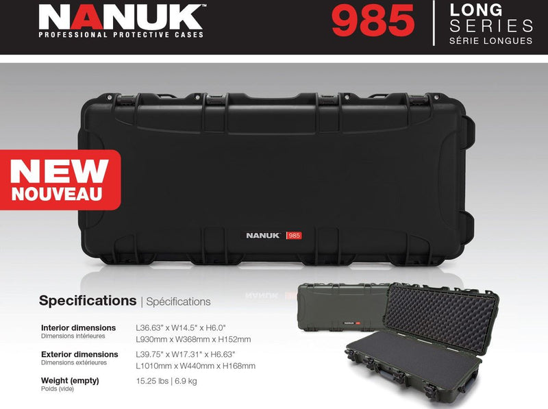 Nanuk 985 Case with Full Foam (Black)