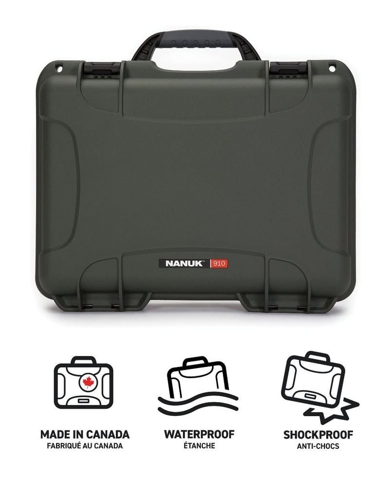 Nanuk 910 Case for Blackmagic Design ATEM Mini Pro (Olive)