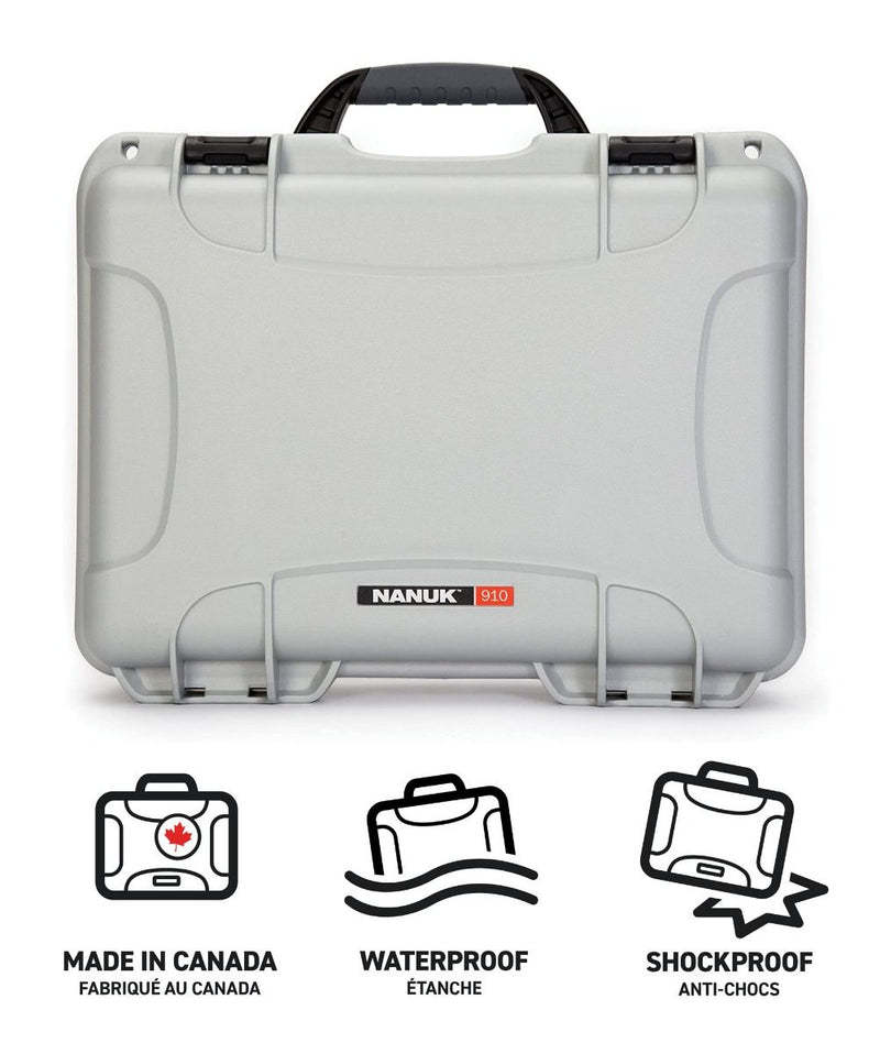 Nanuk 910 Case for Blackmagic Design ATEM Mini Pro (Silver)