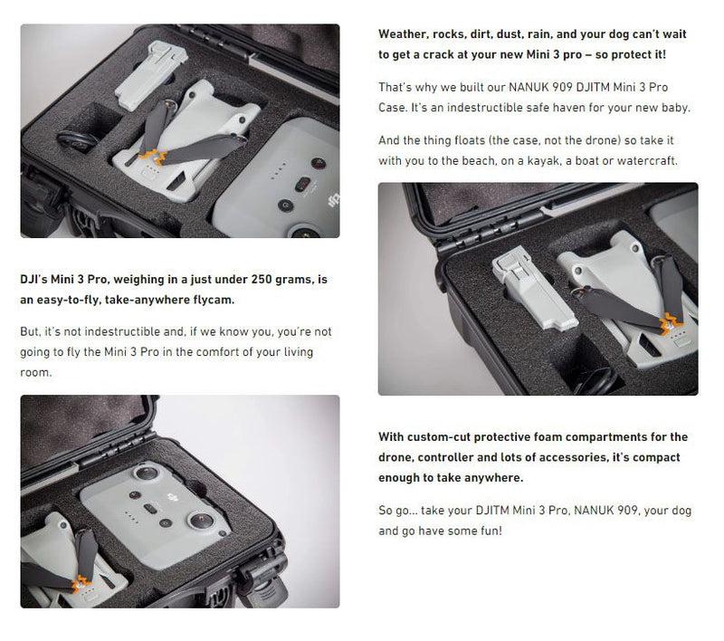 Nanuk 909 Case for DJI Mini 3 Pro (Olive)