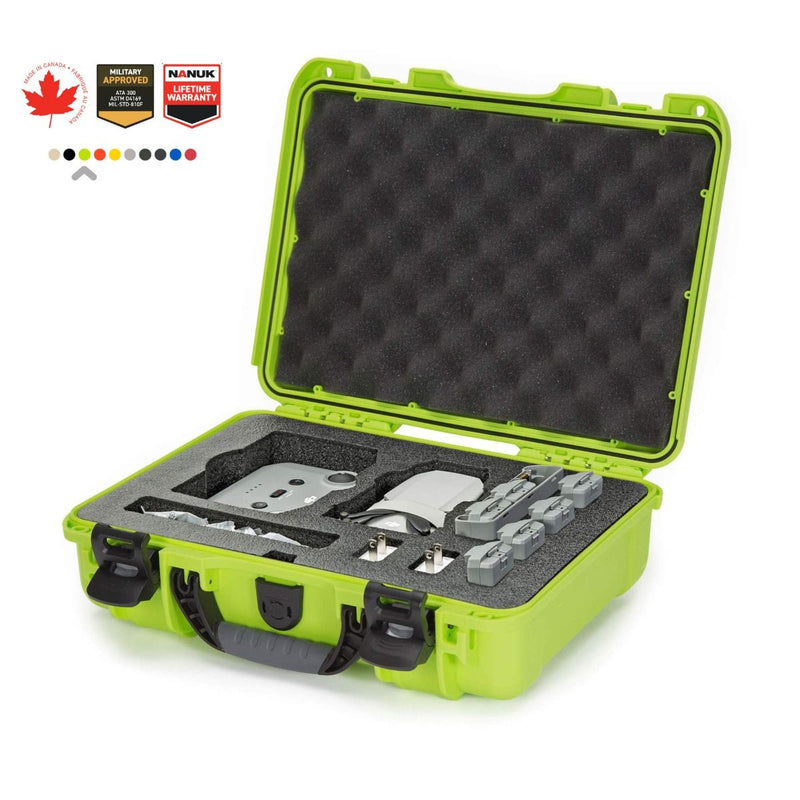 Nanuk 910 Case for DJI Mini 2 Fly More (Lime)