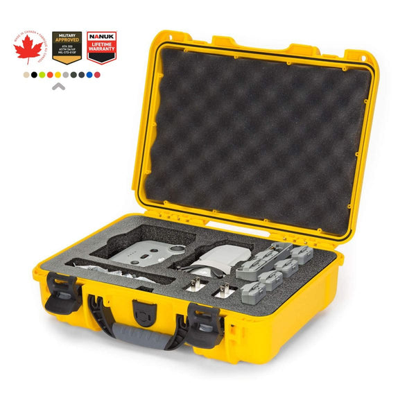 Nanuk 910 Case for DJI Mini 2 Fly More (Yellow)