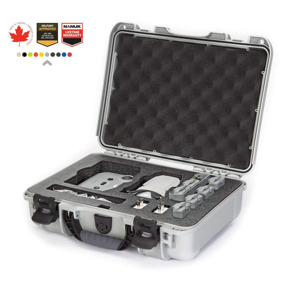 Nanuk 910 Case for DJI Mini 2 Fly More (Silver)