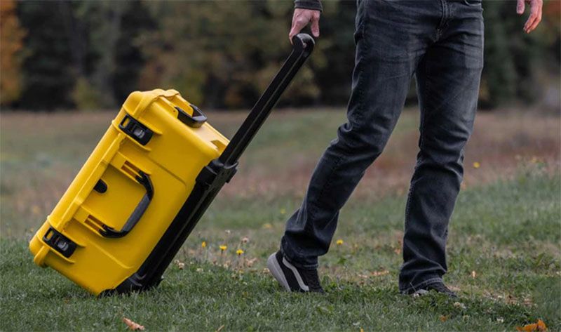 Nanuk 938 Case with Cubed Foam 6 Parts (Yellow)