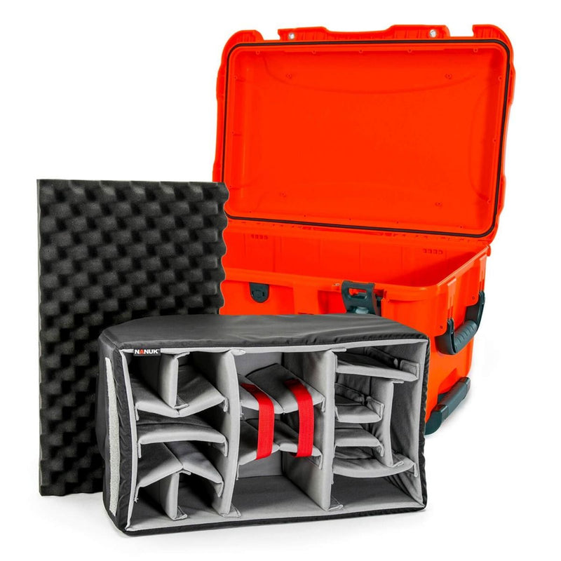 Nanuk 938 Case with Padded Divider (Orange)