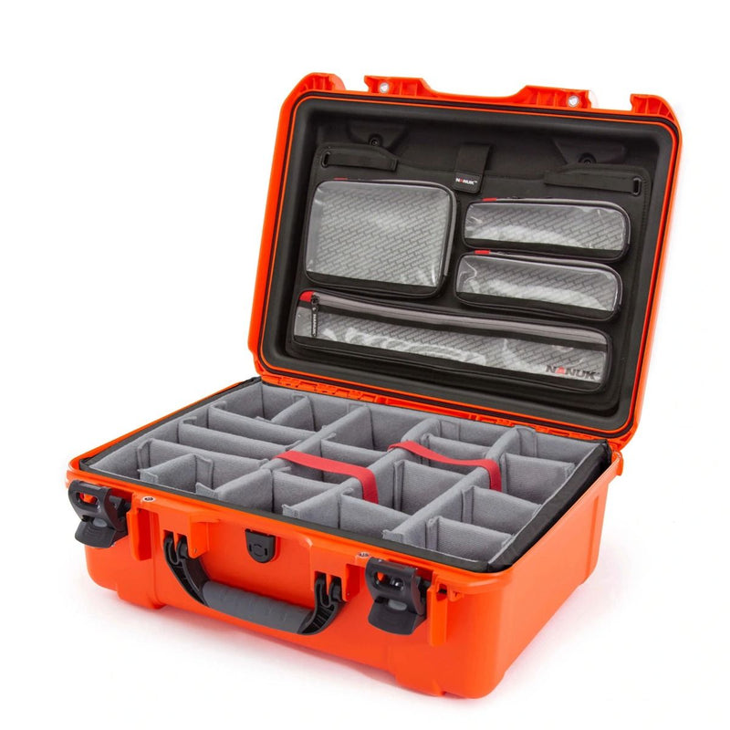 Nanuk 940 Pro Photo Case with Lid Organiser and Padded Divider (Orange)