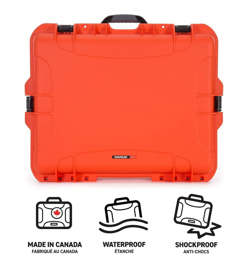 Nanuk 945 Case with Padded Divider (Orange)